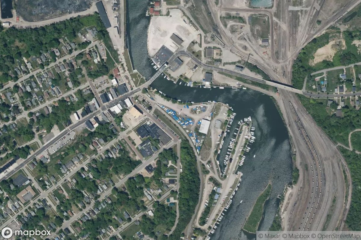 Satellite view of Sutherland Marine