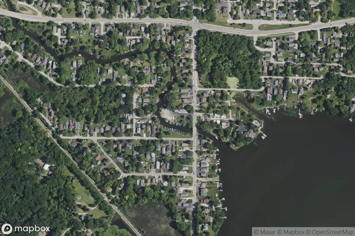 Satellite view of Swany's on Long Lake Marina