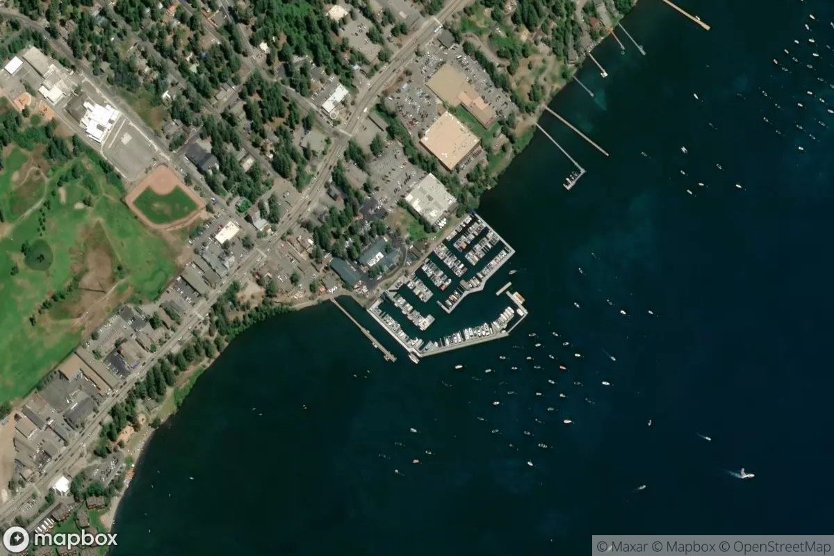 Satellite view of Tahoe City Marina