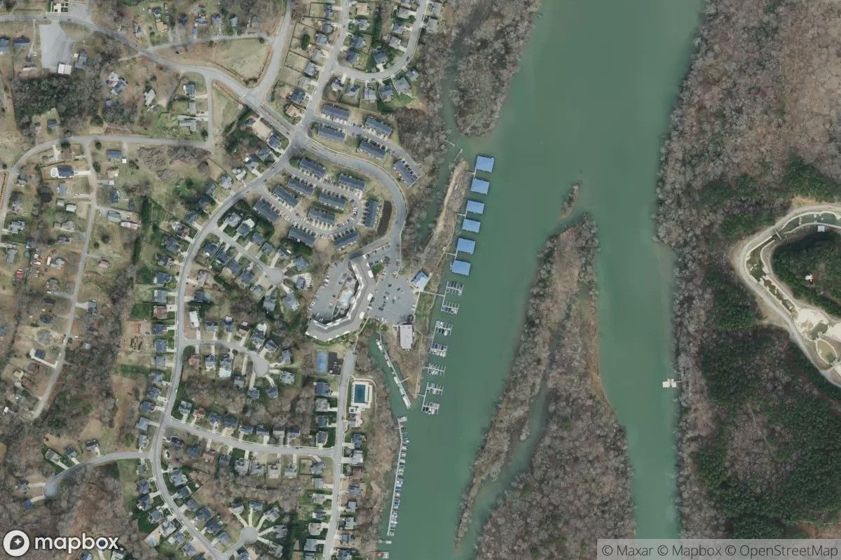 Satellite view of Tailrace Marina