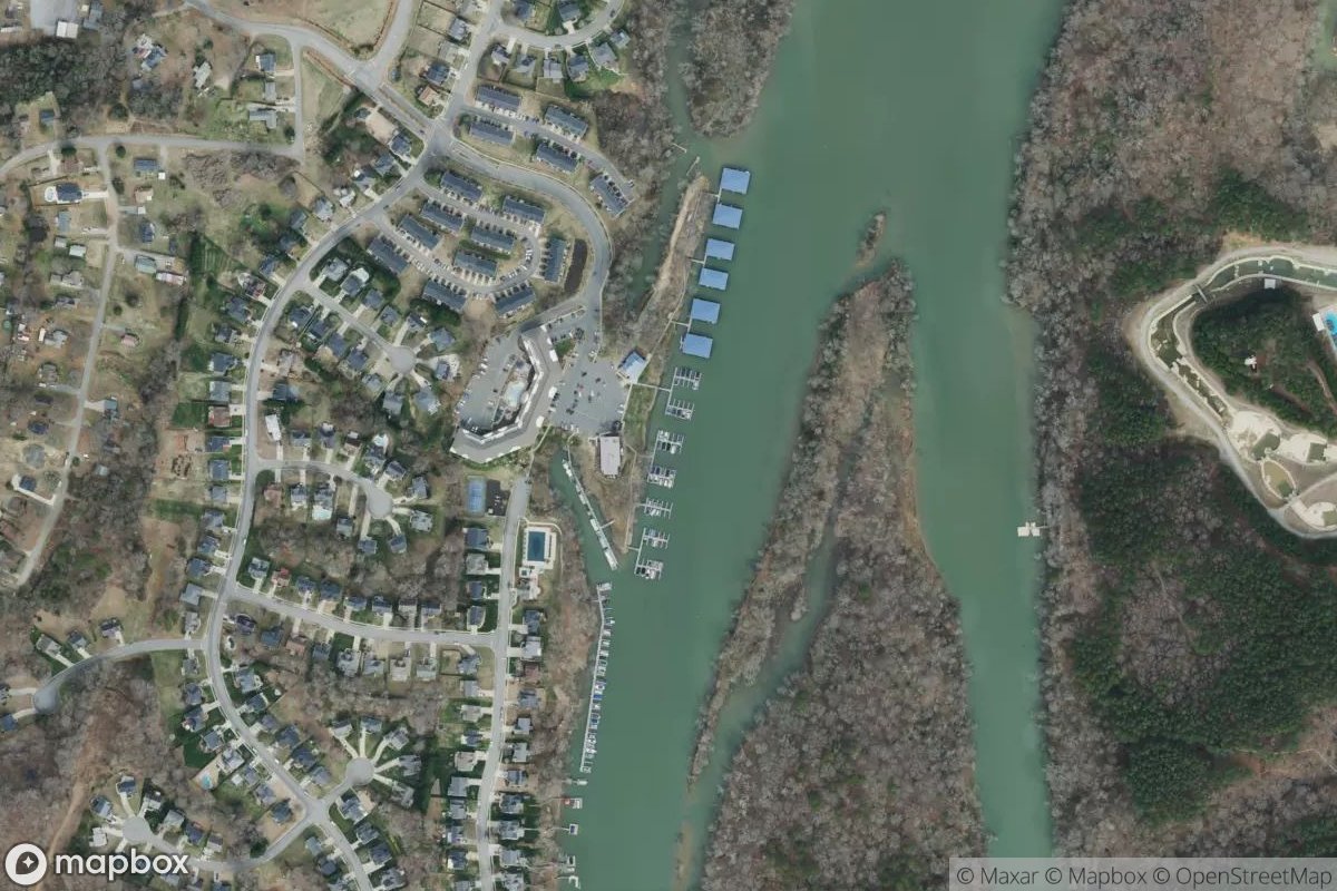 Satellite view of Tailrace Marina