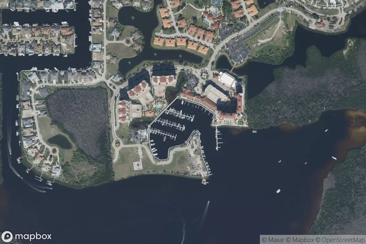 Satellite view of Tarpon Point Marina