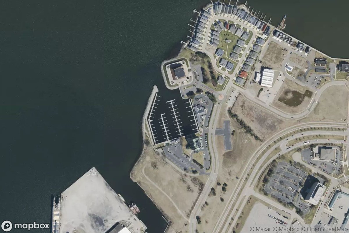 Satellite view of Terrace Point Marina