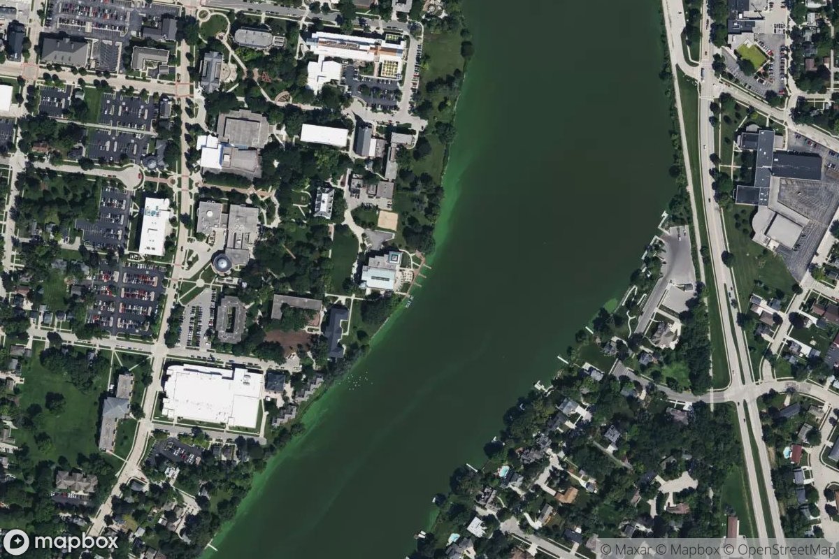 Satellite view of Thompson Marina
