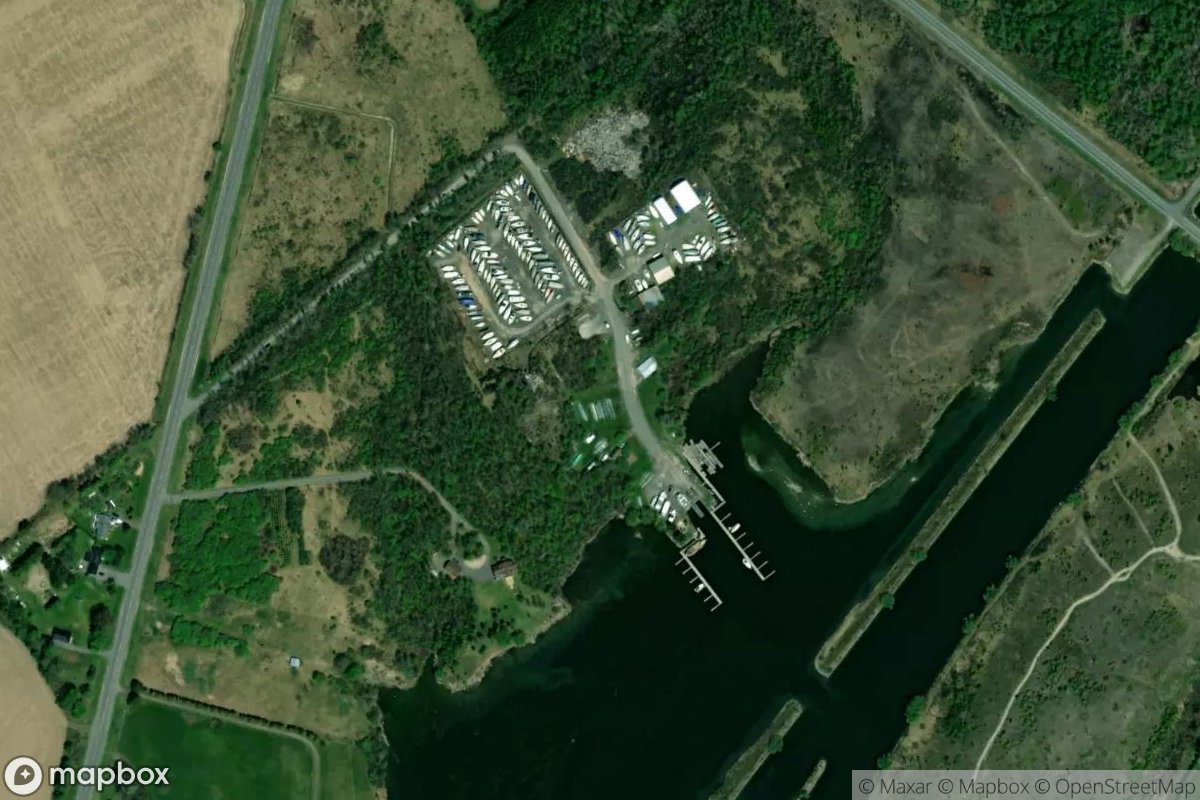 Satellite view of Thousand Islands Yacht Club