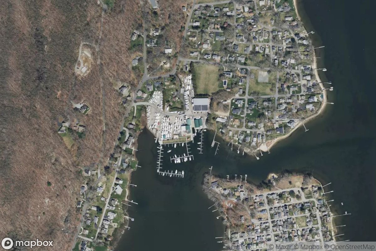 Satellite view of Three Belles Marina