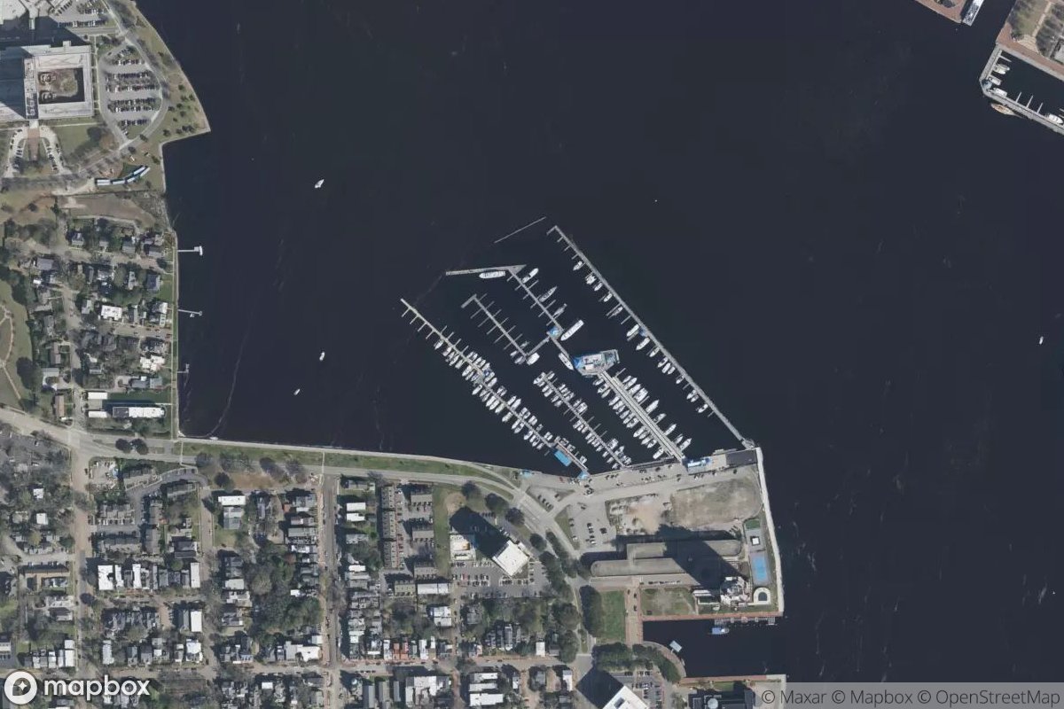 Satellite view of Tidewater Yacht Marina