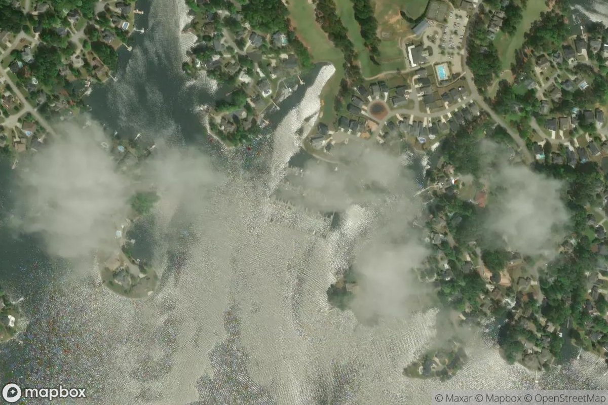 Satellite view of Timberlake Marina