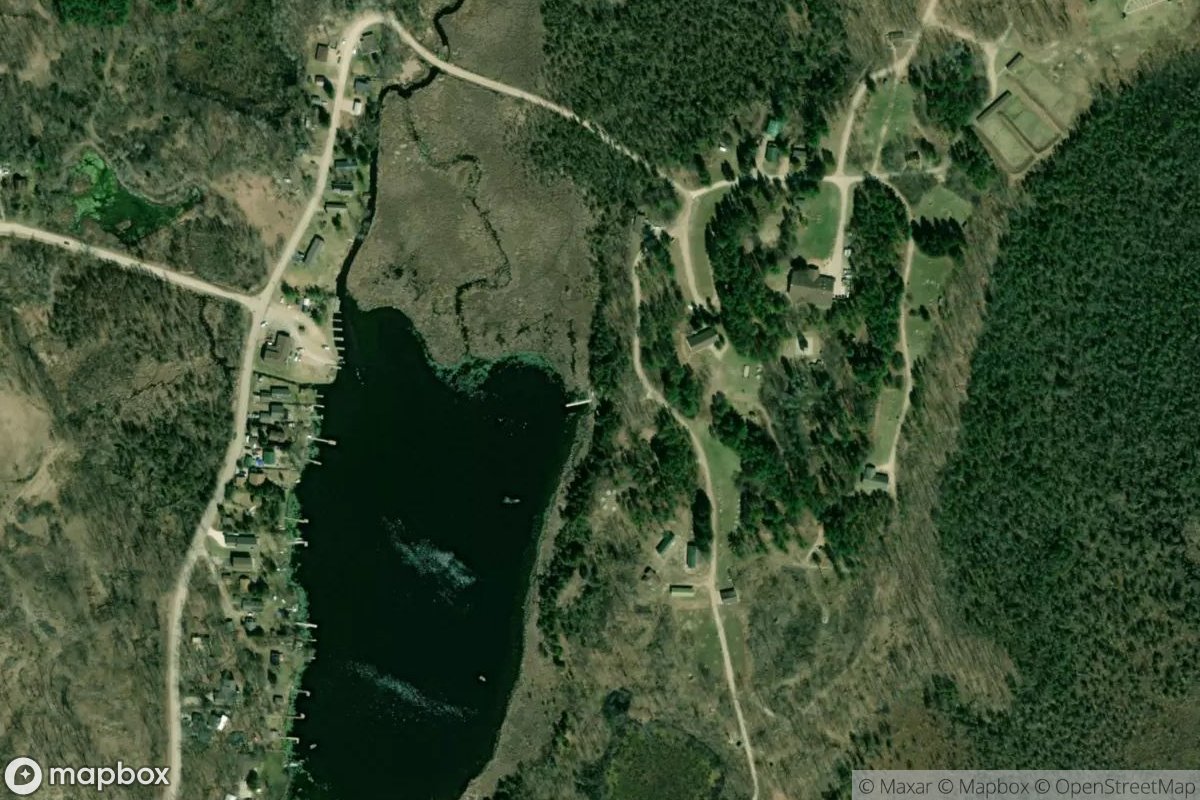 Satellite view of Tittle Lake Yacht Club