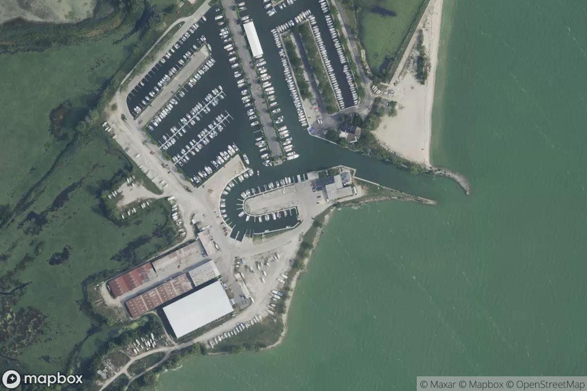 Satellite view of Toledo Beach Marina