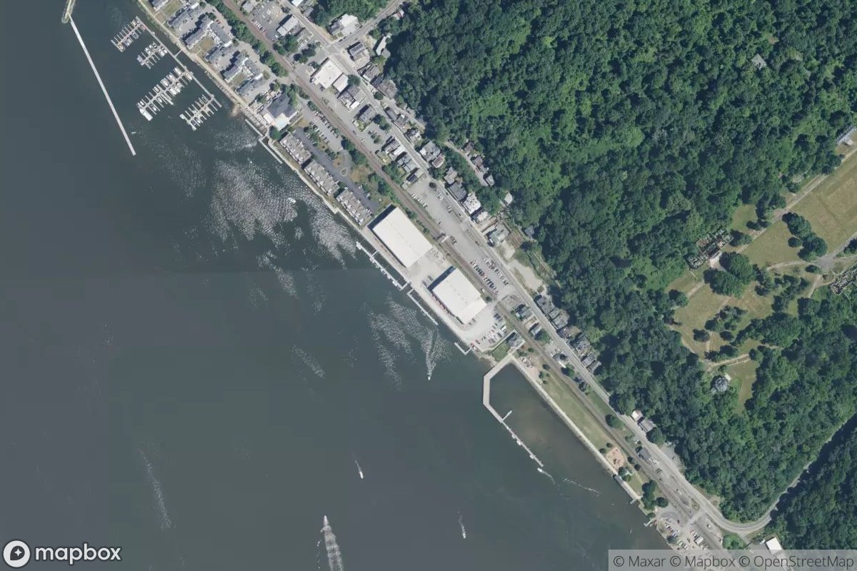 Satellite view of Tome's Landing Marina