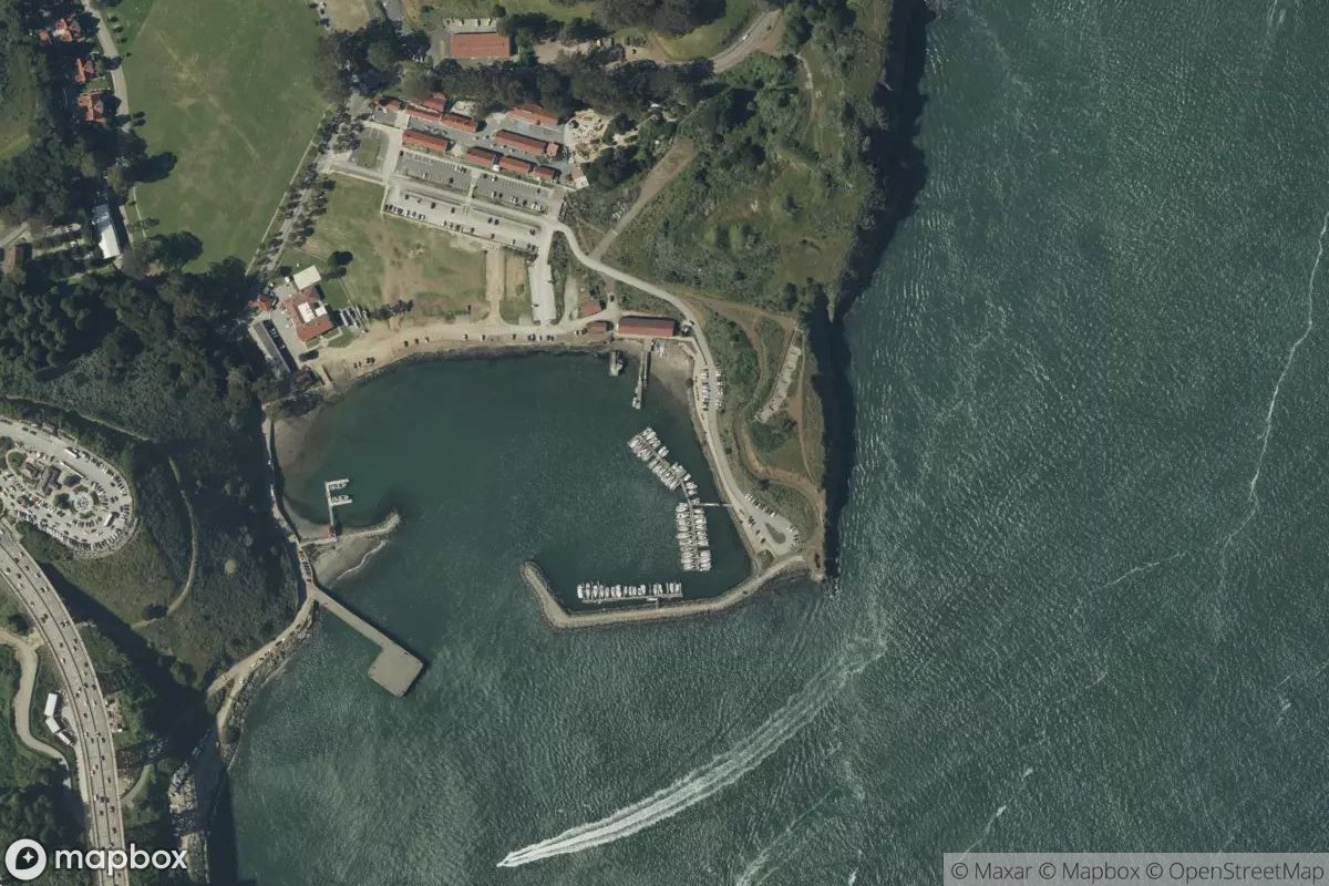 Satellite view of Travis Marina