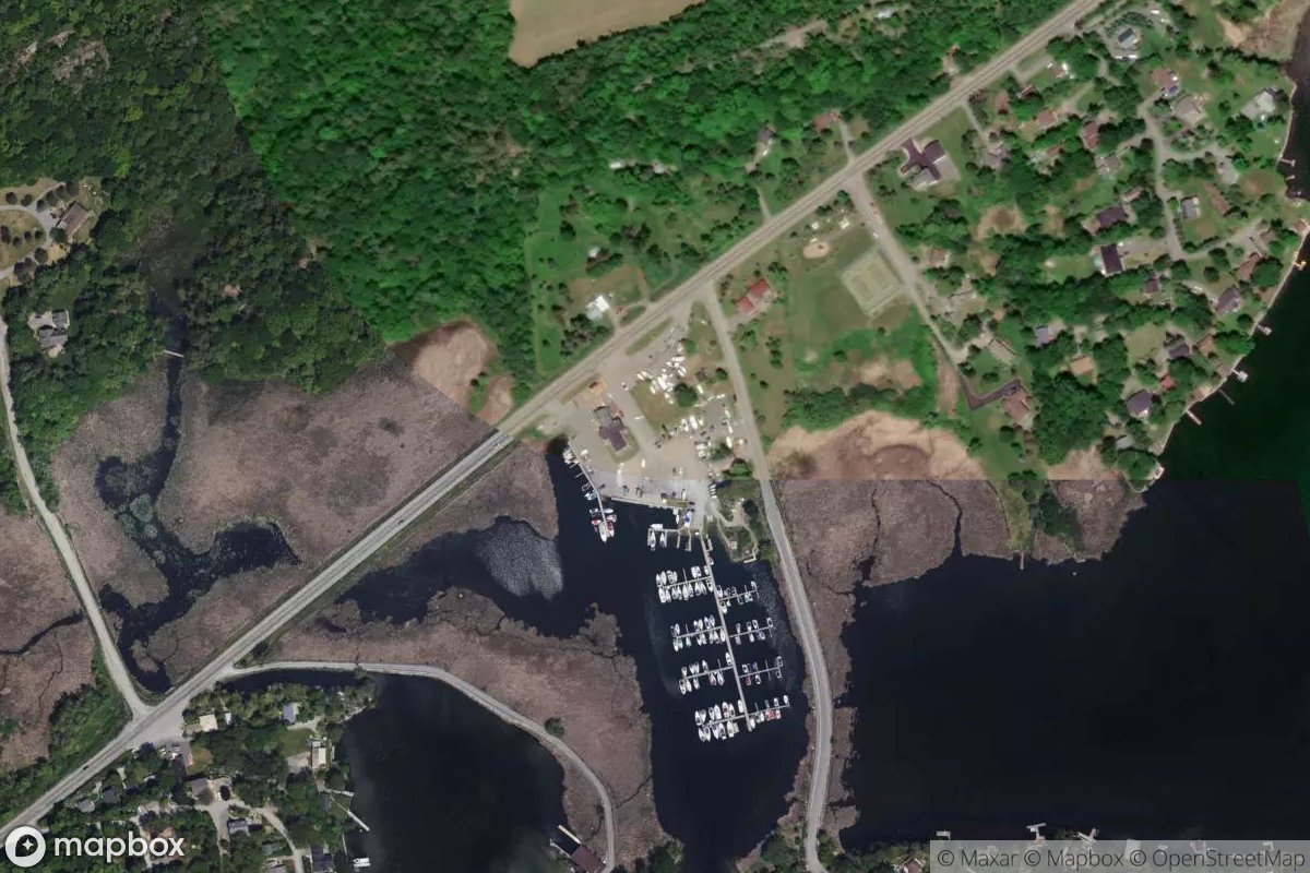 Satellite view of Treasure Island Marina