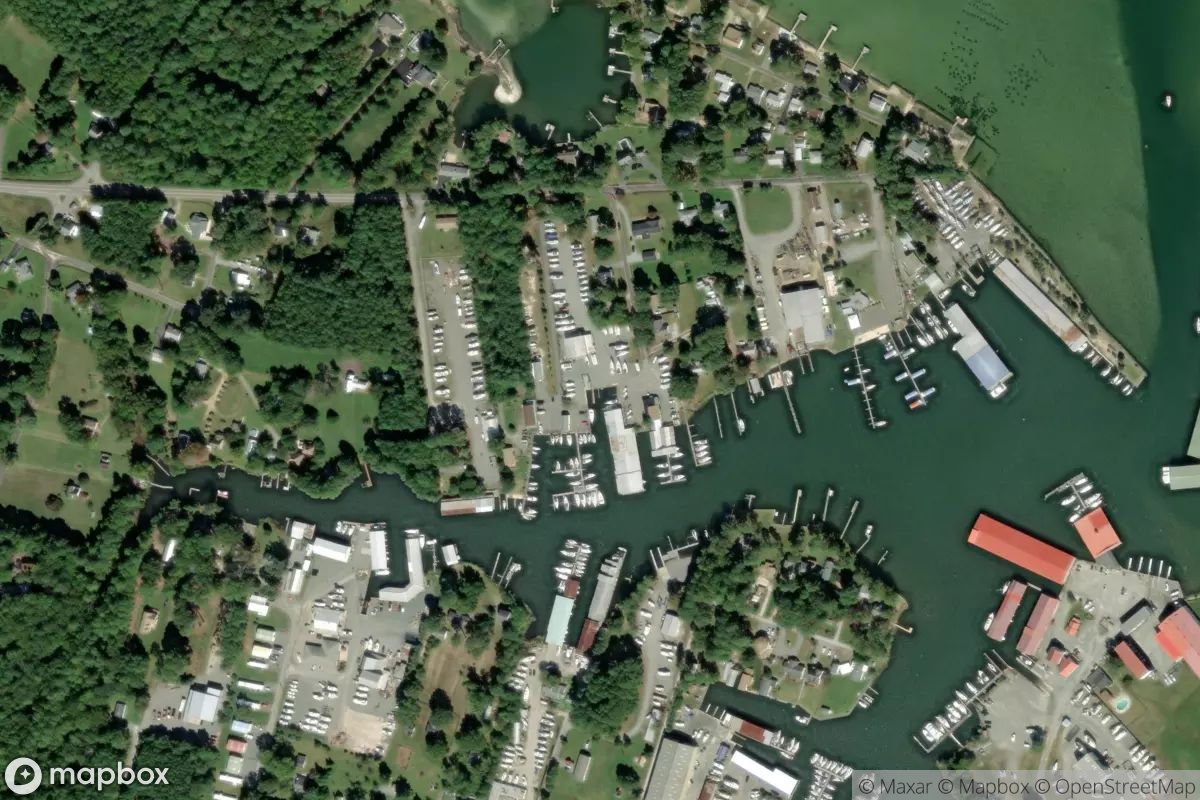 Satellite view of True North Boatworks