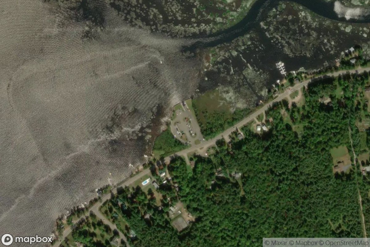 Satellite view of Tupper Lake Boat Launch