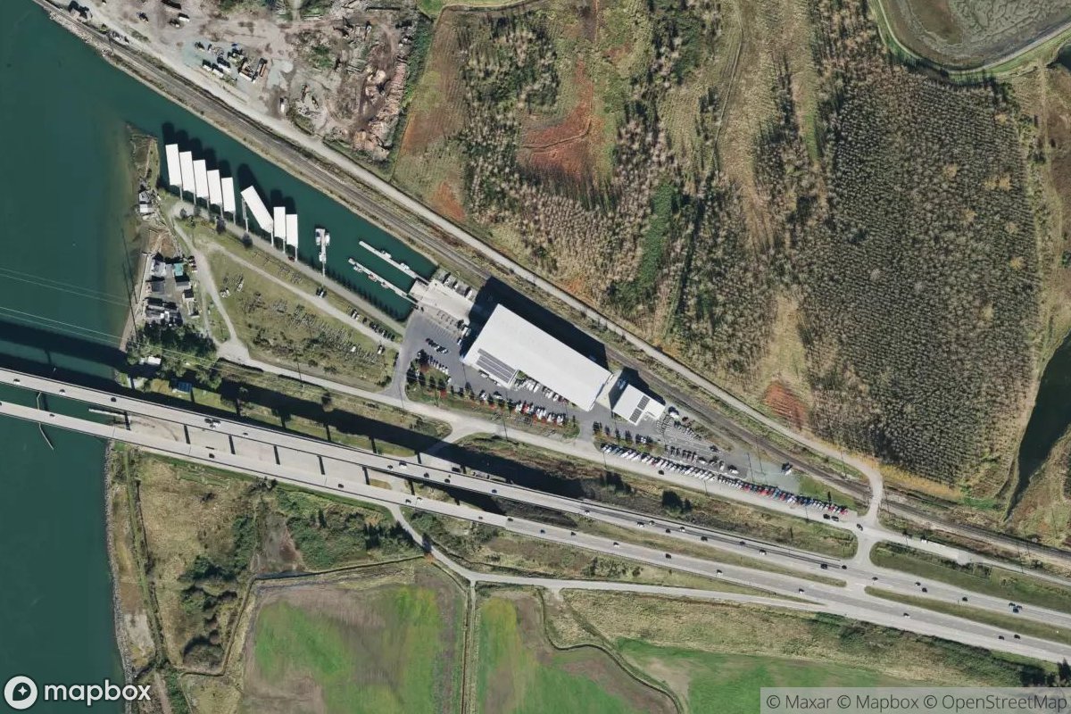 Satellite view of Twin Bridges Marina