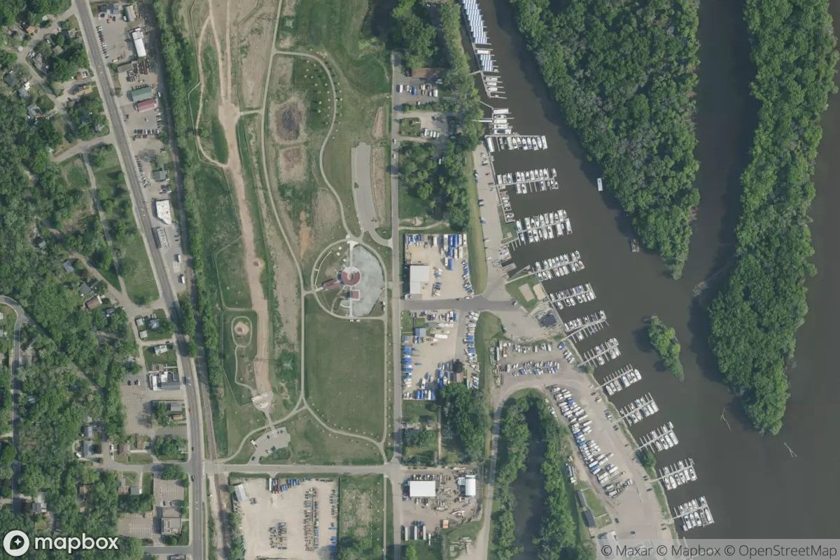 Satellite view of Twin City Marina