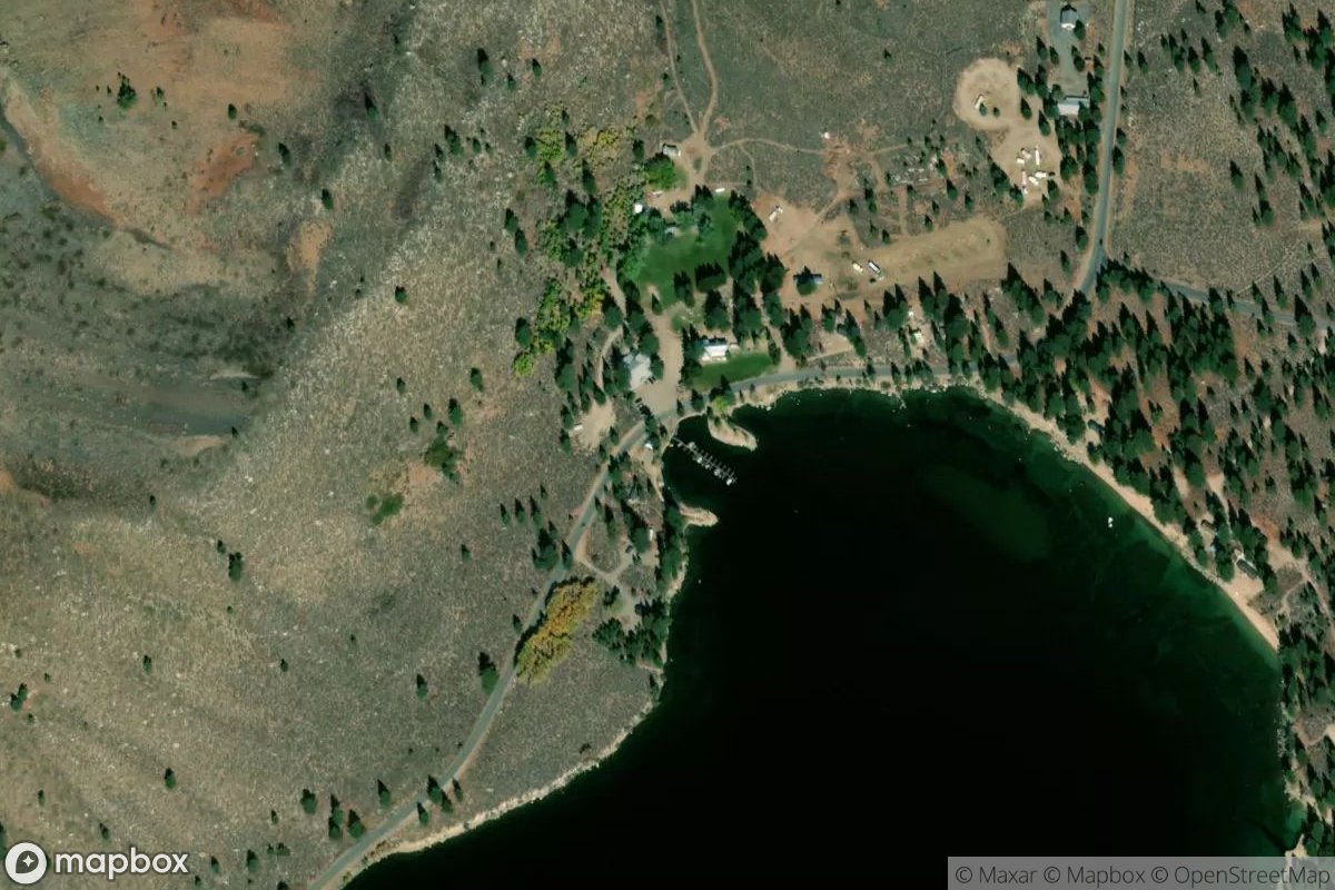 Satellite view of Twin Lakes Resort Marina
