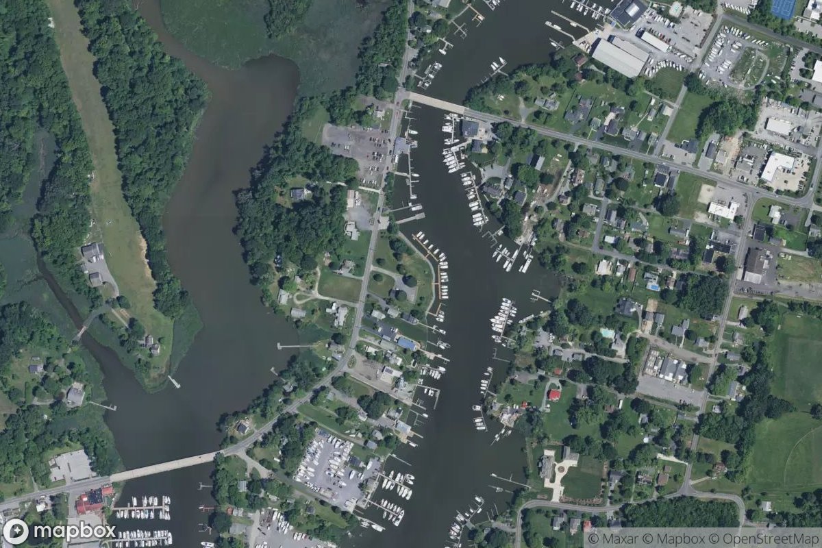 Satellite view of Twin Oaks Marina