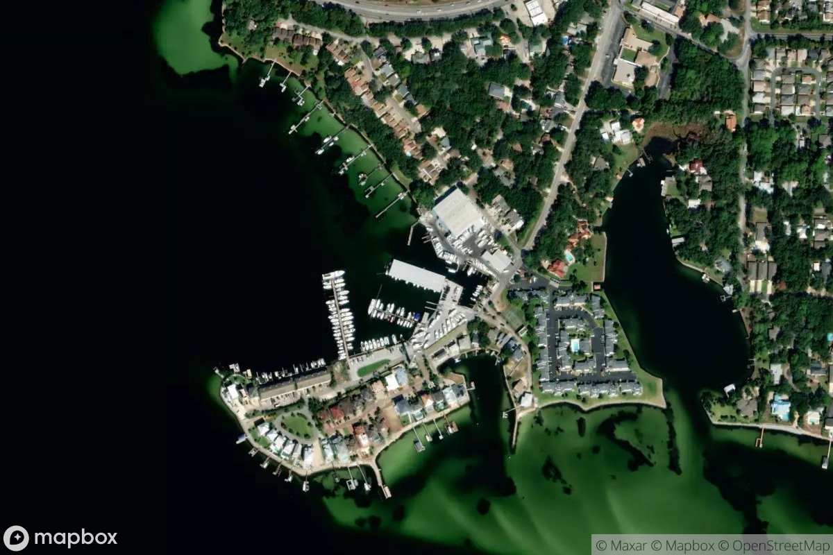 Satellite view of Two Georges Marina