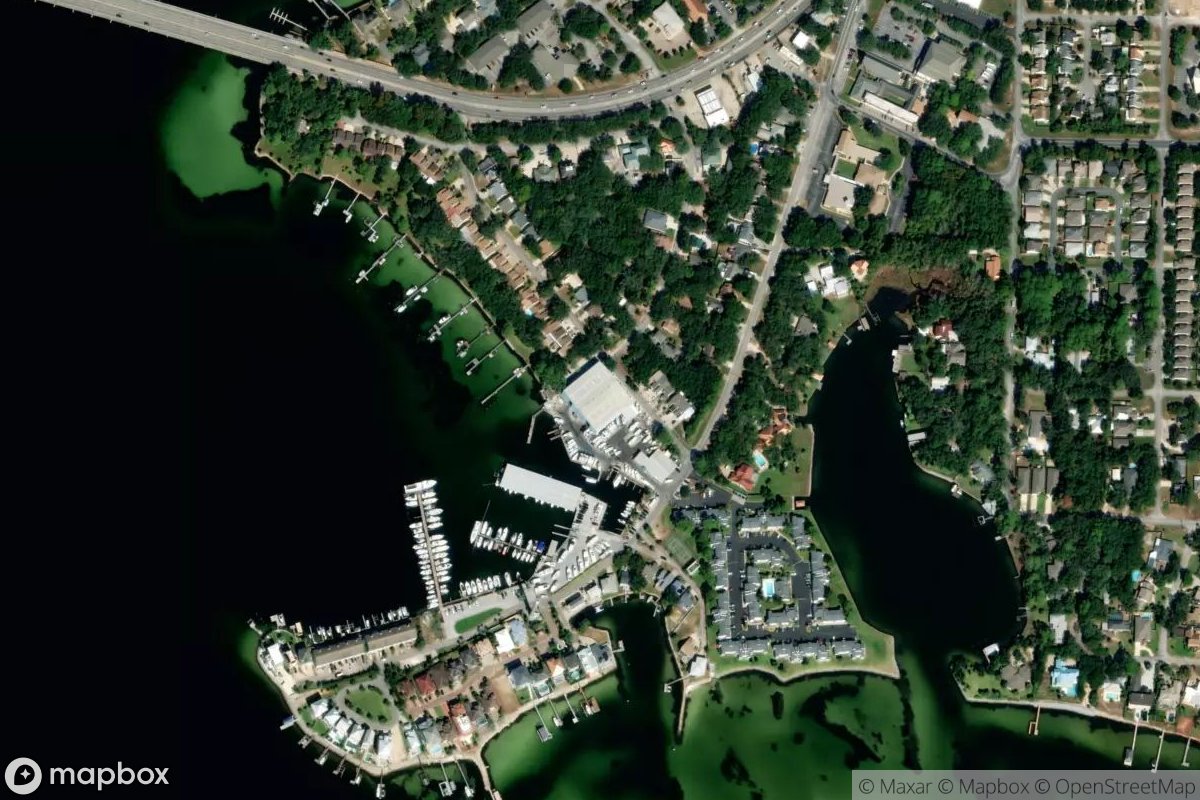 Satellite view of Two Georges Marina