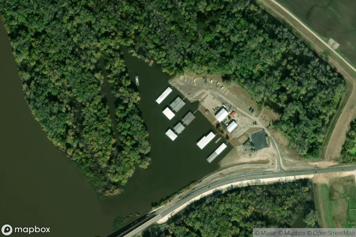 Satellite view of Two Rivers Marina