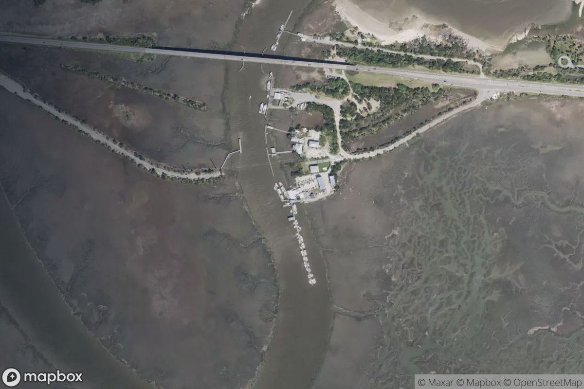 Satellite view of Tybee Island Marina