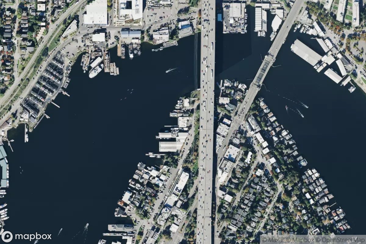 Satellite view of Tyee Yacht Club