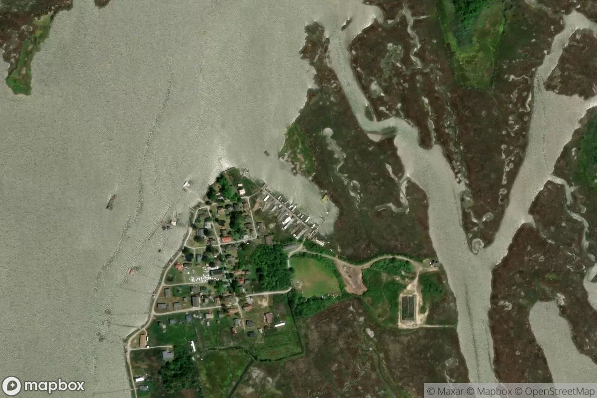 Satellite view of Tylerton County Dock