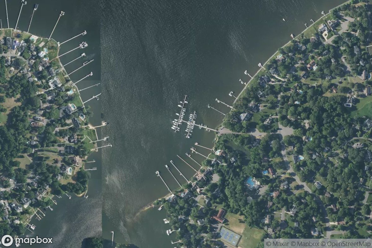 Satellite view of Ulmstead Estates Dock