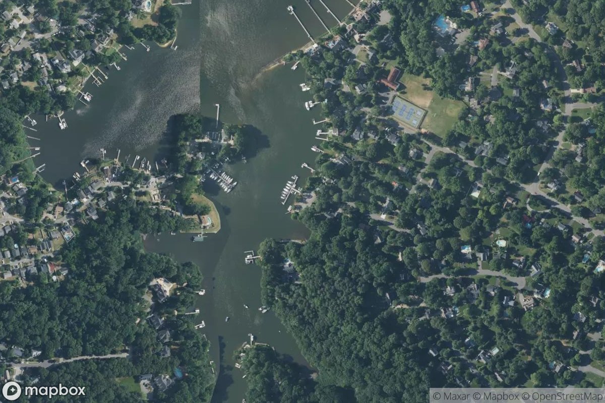 Satellite view of Ulmstead Estates Dock One