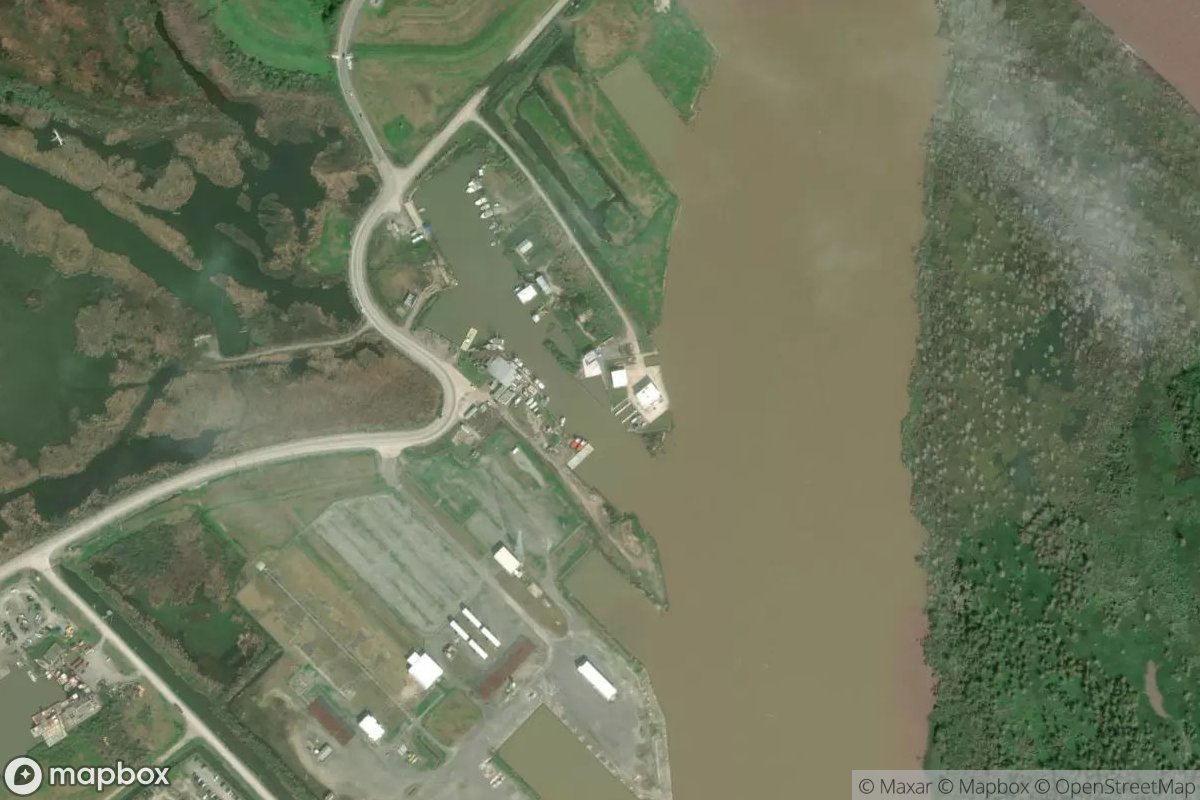 Satellite view of US Fish and Wildlife
