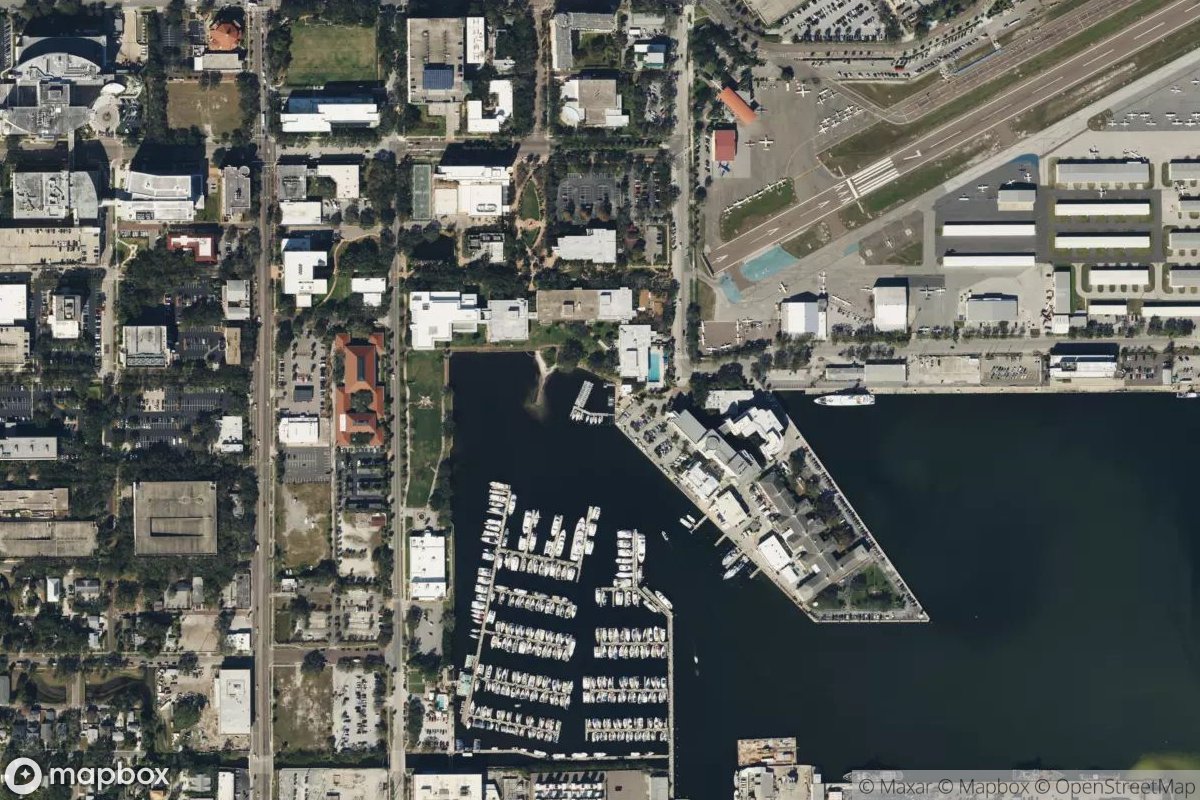 Satellite view of USF Haney Landing Sailing Cener