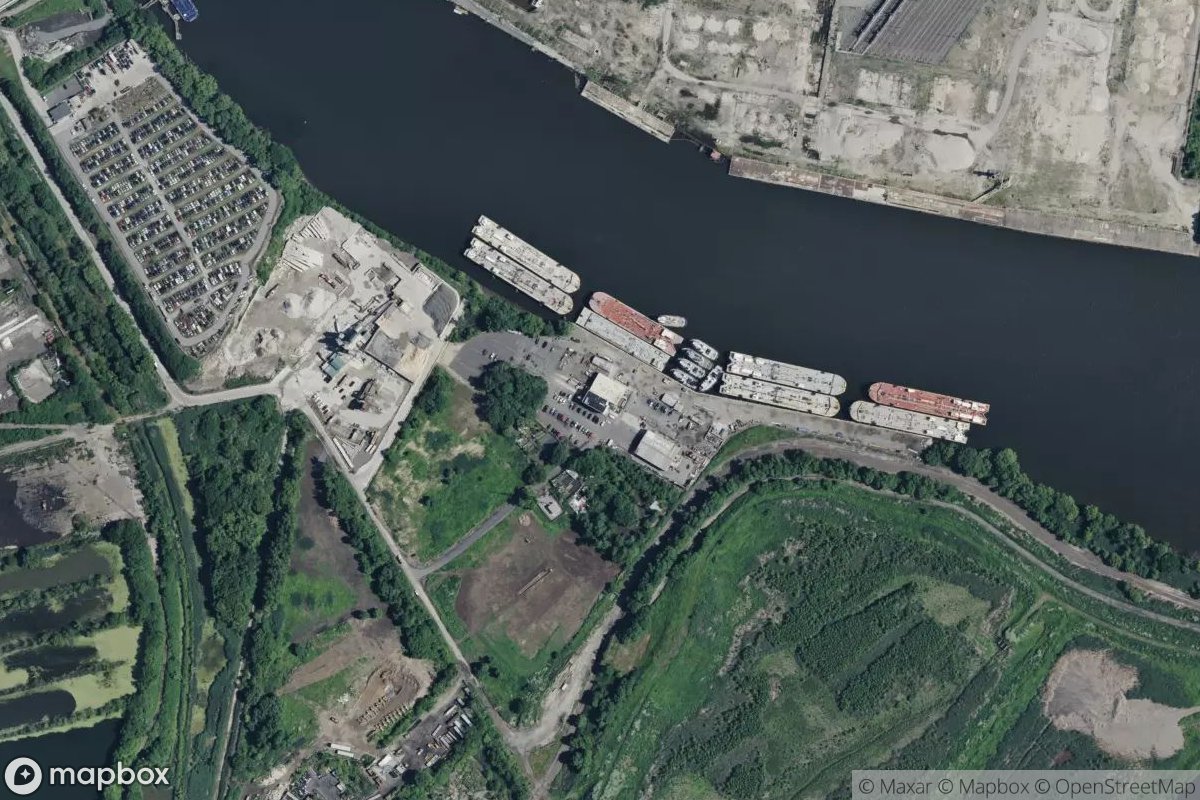 Satellite view of Vane Brothers Philadelphia City Dock
