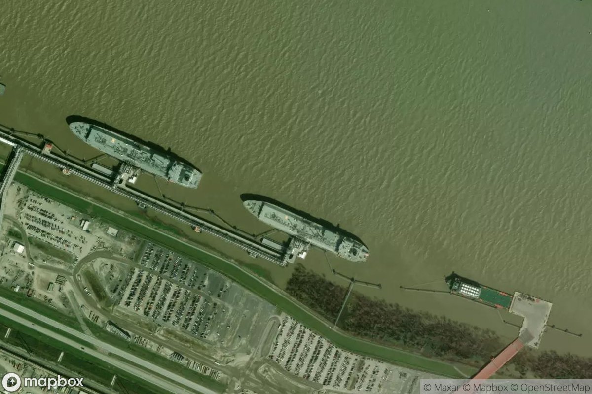 Satellite view of Venture Global Plaquemines