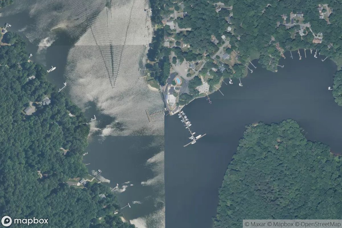 Satellite view of Vera's White Sands Marina