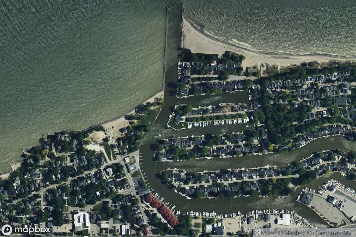 Satellite view of Vermilion Yacht Club