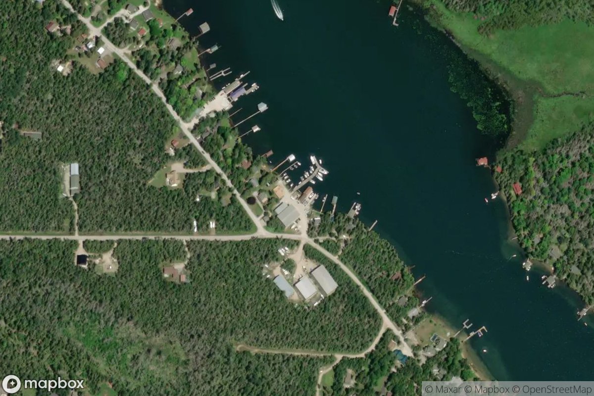 Satellite view of Viking Boat Harbor
