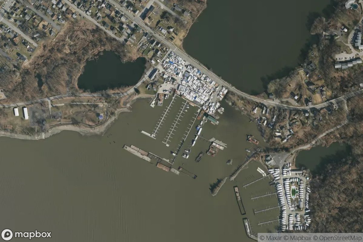 Satellite view of Viking Boat Yard