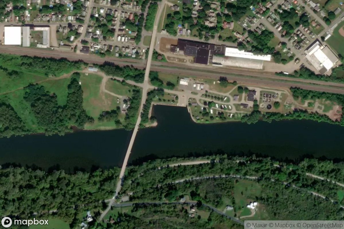 Satellite view of Village of St. Johnsville Marina