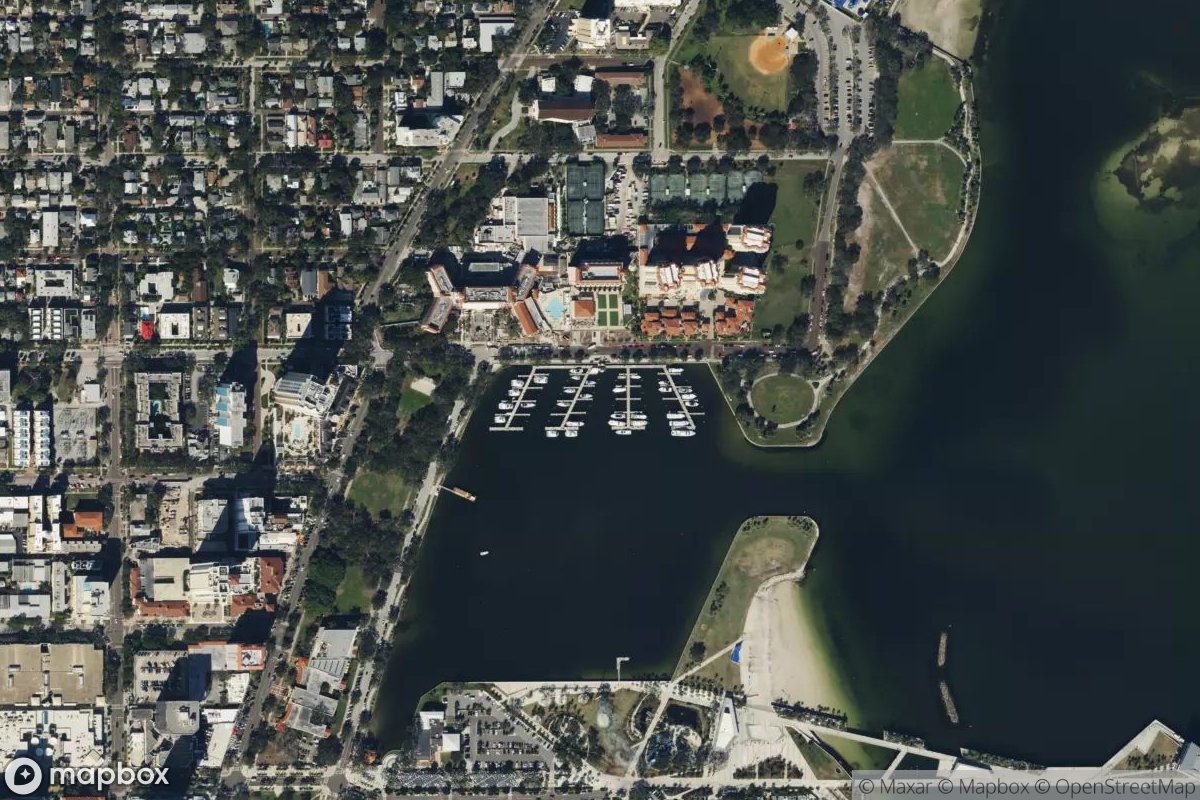 Satellite view of Vinoy Marina