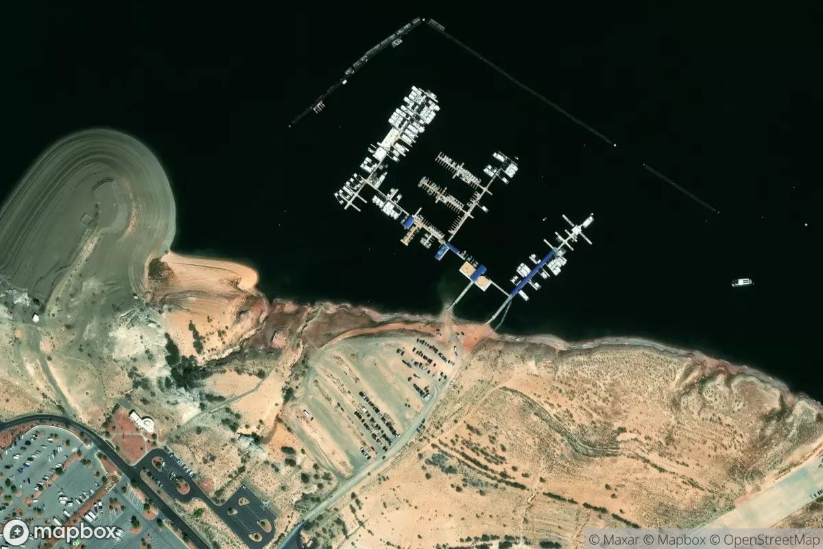 Satellite view of Wahweap Boat Rental