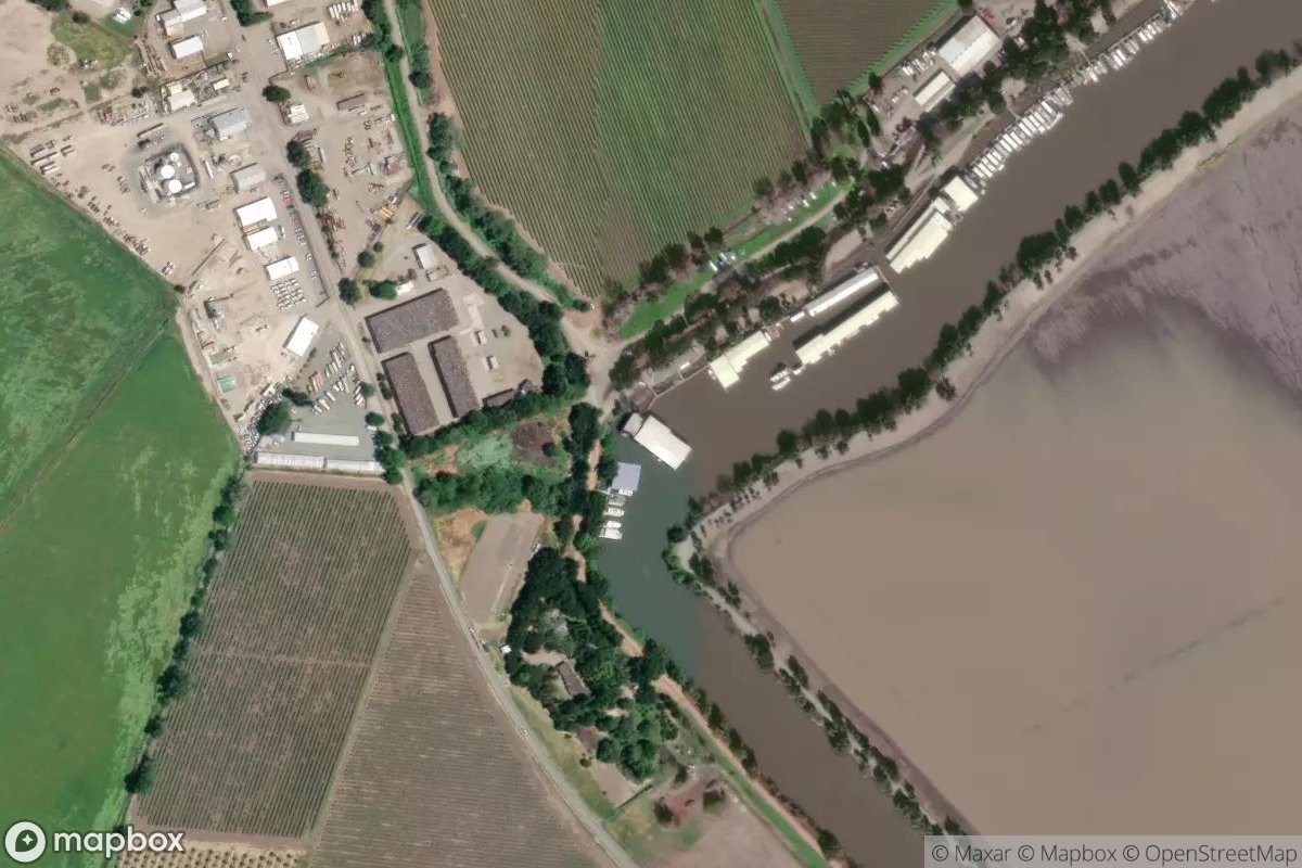 Satellite view of Walnut Grove Marina
