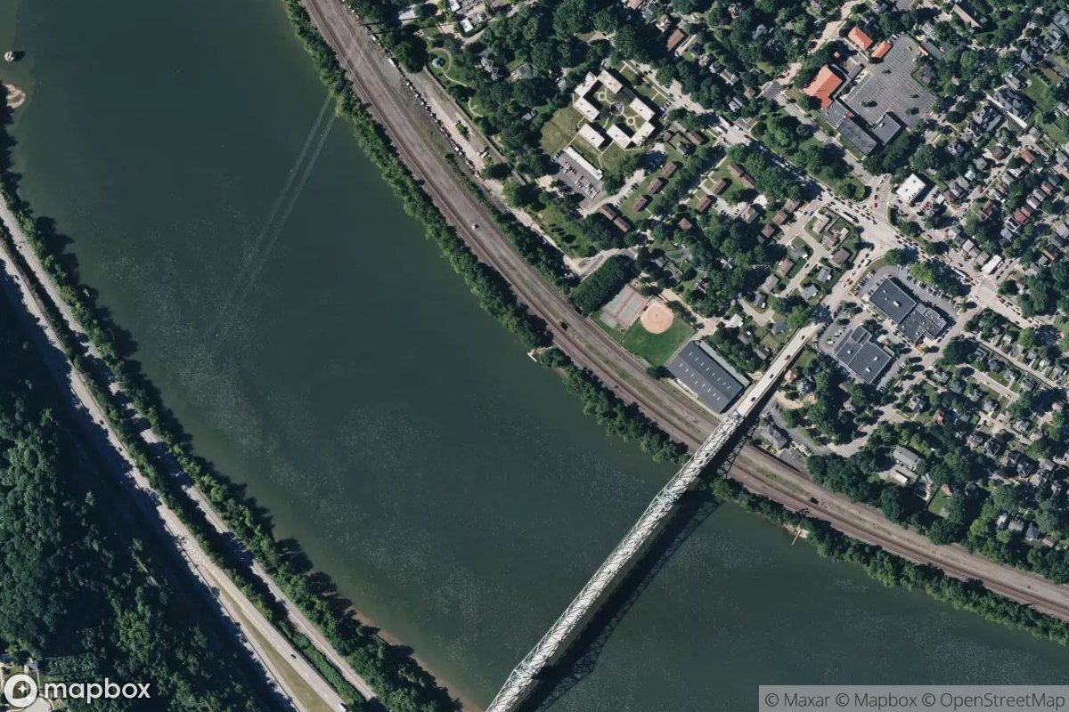 Satellite view of Walnut Street Non-Motorized Boat Dock