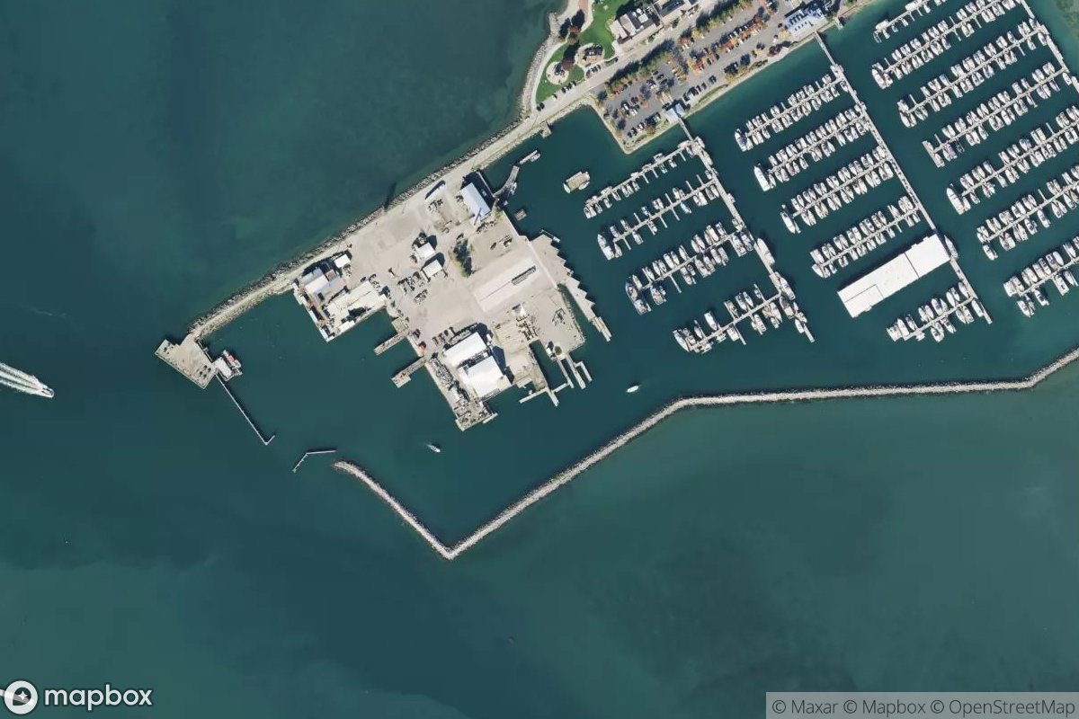 Satellite view of Walsh Marina