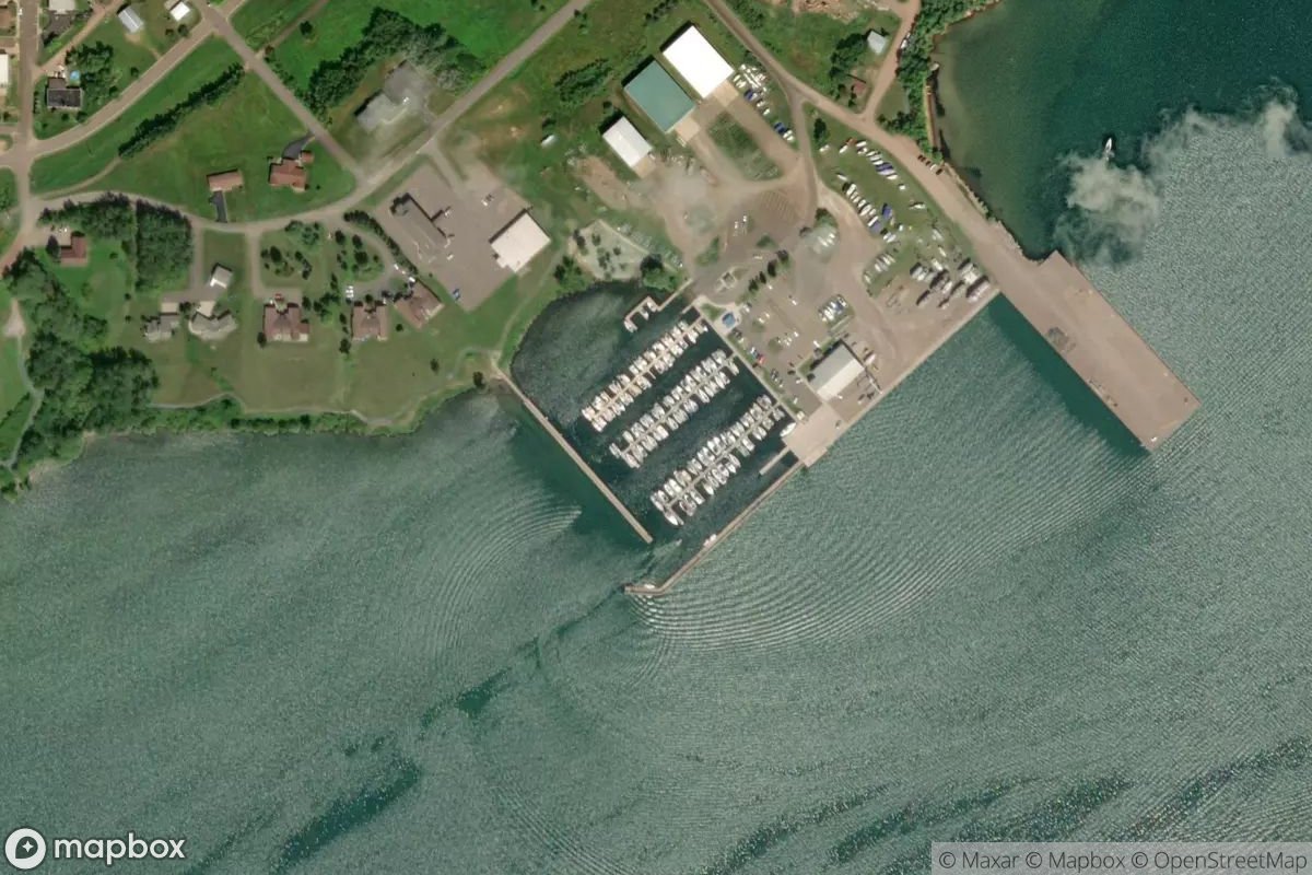 Satellite view of Washburn Marina