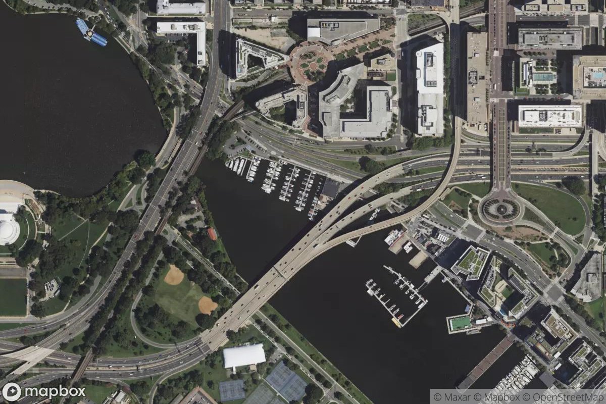 Satellite view of Washington Marina Company