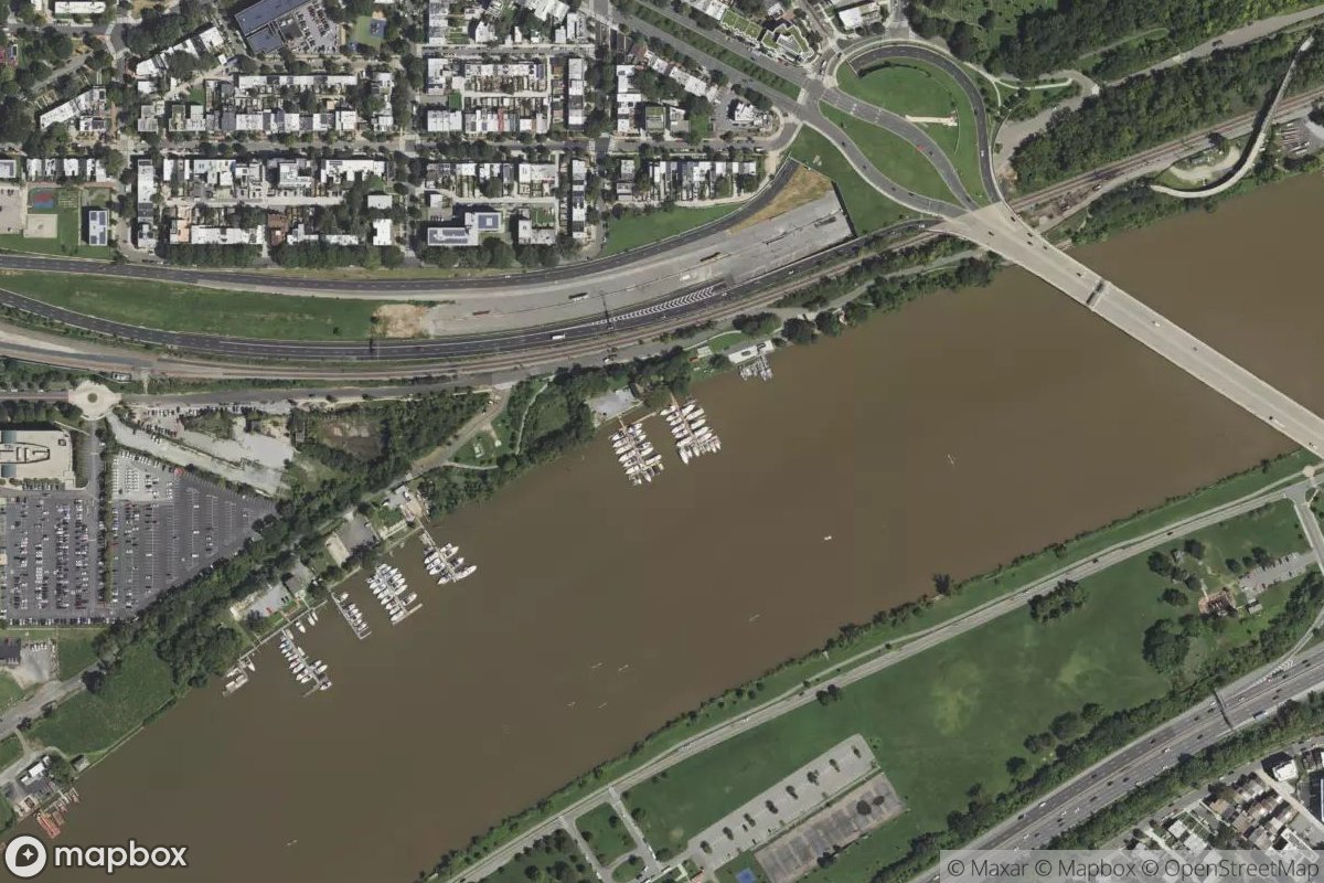 Satellite view of Washington Yacht Club
