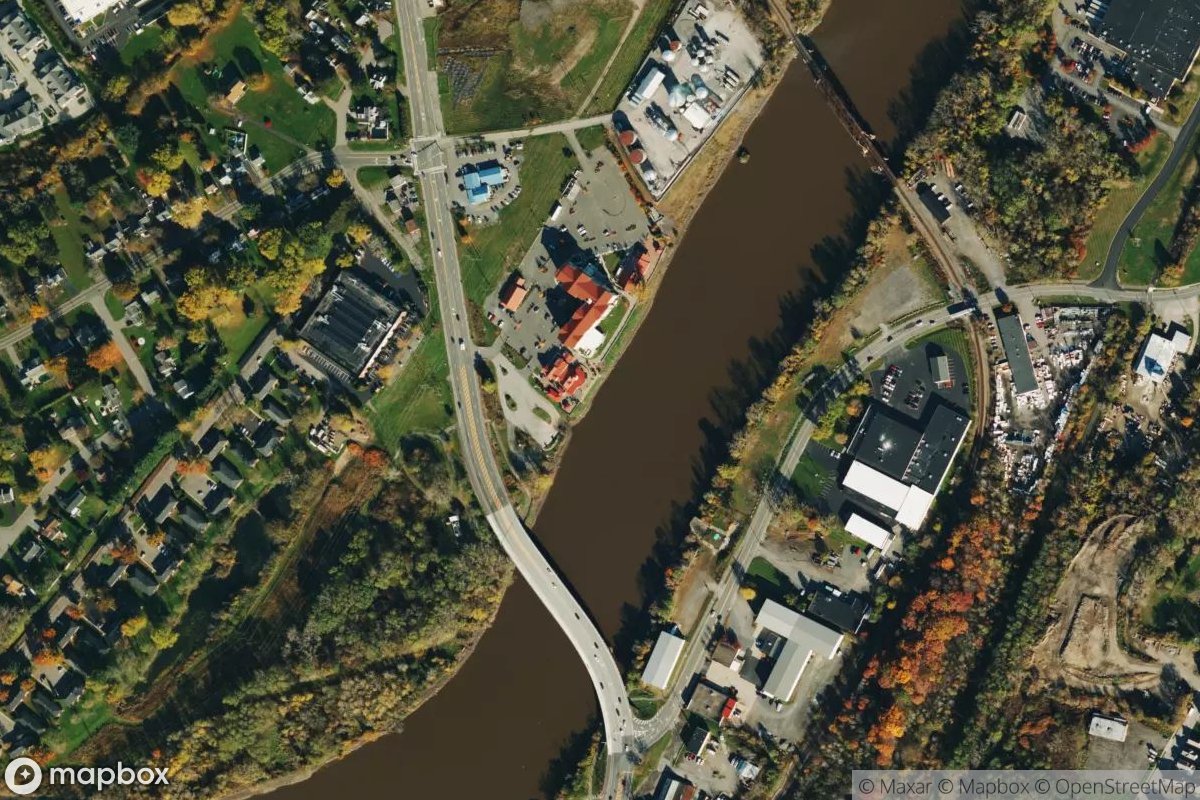 Satellite view of Water's Edge Marina