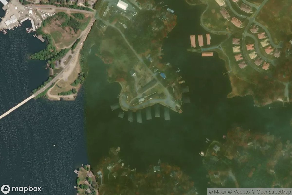 Satellite view of Waterwheel Marina